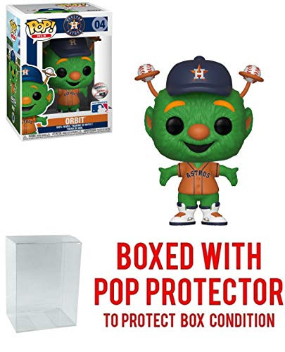 POP! Sports MLB Mascots Houston Astros, Orbit Action Figure (Bundled with Pop Box Protector to Protect Display Box)