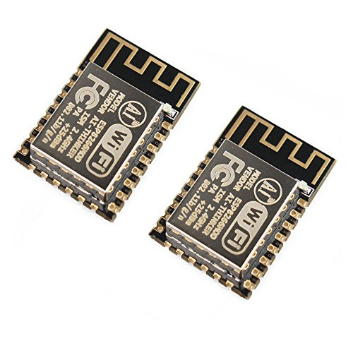 Gowoops 2 PCS of ESP8266 ESP-12F Wifi Serial Module Board for Arduino, Wireless Transceiver Remote Port Network Development Board