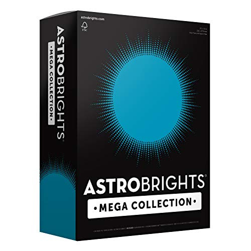 Astrobrights Mega Collection, Colored Paper, Ultra Blue, 625 Sheets, 24 lb/89 gsm, 8.5" x 11" - MORE SHEETS! (91690)