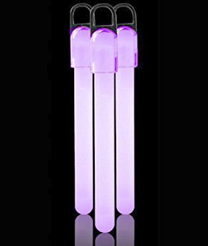 Fun Central 25 Pack - 4 Inch Standard Glow Sticks - Glow in th Dark Sticks Party Supplies - Purple