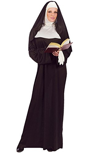 FunWorld Mother Superior Nun, Black, One Size (Standard)