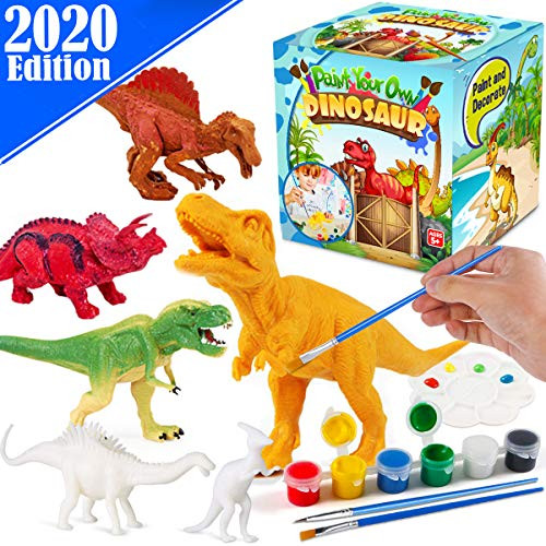 FunzBo Kids Crafts and Arts Set Painting Kit - Dinosaurs Toys Art and Craft Supplies Party Favors for Boys Girls Age 4 5 6 7 Years Old Kid Creativity DIY Gift Easter Paint Your Own Dinosaur Animal Set FunzBo Kids Crafts and Arts Set Painting Kit - Dinosaurs Toys Art and Craft Supplies Party Favors for Boys Girls Age 4 5 6 7 Years Old Kid Creativity DIY Gift Easter Paint Your Own Dinosaur Animal Set