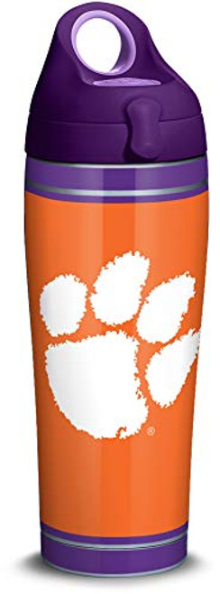 Tervis 1321470 Clemson Tigers Campus Stainless Steel Insulated Tumbler with Purple Lid, 24 oz Water Bottle, Silver Tervis 1321470 Clemson Tigers Campus Stainless Steel Insulated Tumbler with Purple Lid, 24 oz Water Bottle, Silver