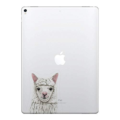 FINCIBO 5 x 5 inch Alpaca Removable Vinyl Decal Stickers for iPad MacBook Laptop (Or Any Flat Surface)