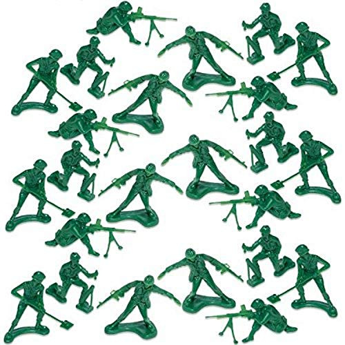 Amscan Party Favors Soldiers figures, 2 1/8" x 2" x 5/8", Multicolor