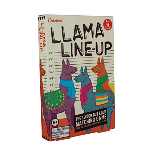 Paladone Llama Line Up Family Board Game - Matching Dice and Card Game