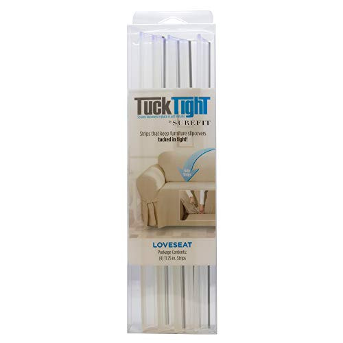 SureFit Sofa Slipcover Grip Strips - PVC, Tuck Tight, Clear
