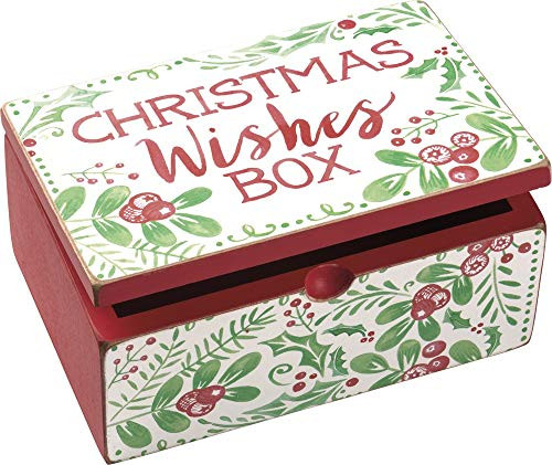 Primitives by Kathy Christmas Wishes Box Hinged Box