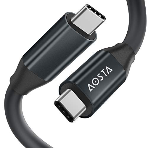 Updated 3.1 Gen1 USB C Cable, 3A Quick Charge Type C Cable, 5 Gbps USB C to USB C Super Fast Data Sync Transfer, 60W Max Charger Cable for iPad, Samsung, MacBook, Google Pixel and More (3FT, Silver)
