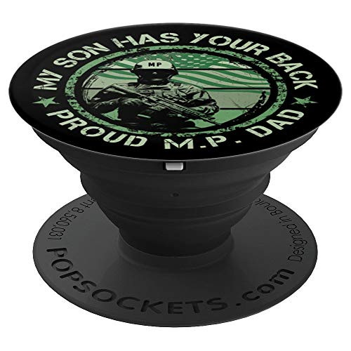 My Son Has Your Back Proud Military Police Dad Thin MP Line PopSockets Grip and Stand for Phones and Tablets My Son Has Your Back Proud Military Police Dad Thin MP Line PopSockets Grip and Stand for Phones and Tablets