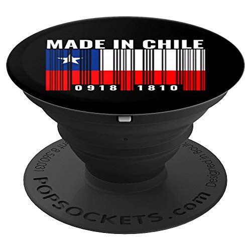Chile Heritage Chilean Roots Barcode PopSockets Grip and Stand for Phones and Tablets