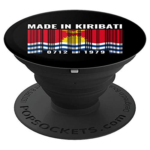 Kiribati Heritage Kiribati Roots Barcode PopSockets Grip and Stand for Phones and Tablets