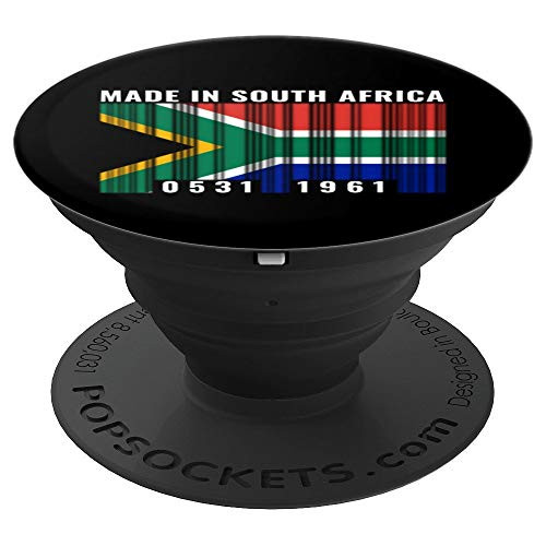 South Africa Heritage South African Roots Barcode PopSockets Grip and Stand for Phones and Tablets