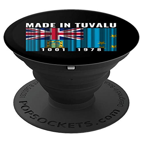 Tuvalu Heritage Tuvaluan Roots Barcode PopSockets Grip and Stand for Phones and Tablets