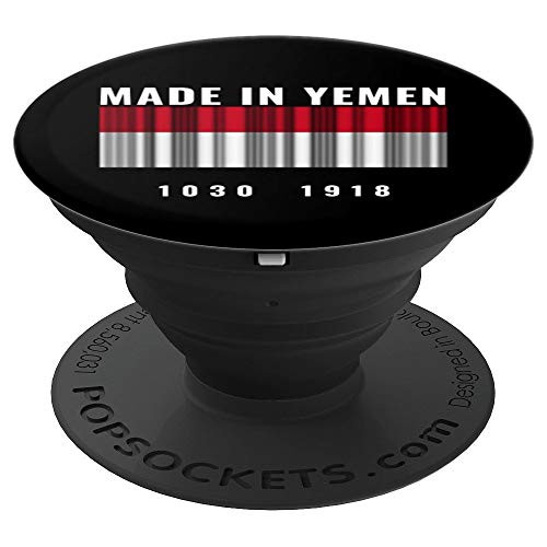 Yemen Heritage Yemenese Roots Barcode PopSockets Grip and Stand for Phones and Tablets