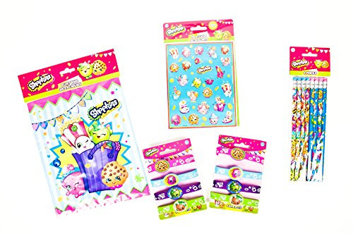 Shopkins Party Supplies Favor Bundle includes Sticker, Bracelet, Lootbag and Pencil Shopkins Party Supplies Favor Bundle includes Sticker, Bracelet, Lootbag and Pencil