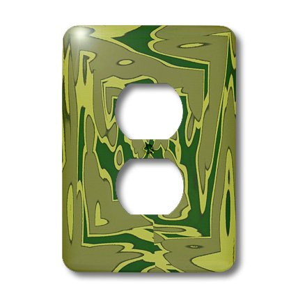 3dRose lsp_40617_6 Green Army Camouflage 2 Plug Outlet Cover