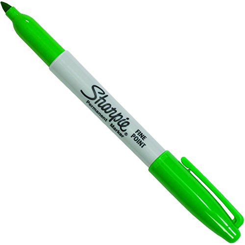BOX USA BPMK301GN 1 Sharpie Fine Point Permanent Markers, Green (Pack of 12)