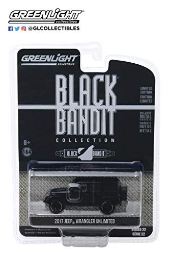 GL Greenlight 1:64 Black Bandit Series 22 2017 Jeep Wrangler Unlimited