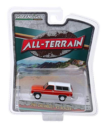 Greenlight 35150-B All-Terrain Series 9-1981 Chevrolet K5 Blazer - Burnt Orange Metallic and Frost White 1/64 Scale