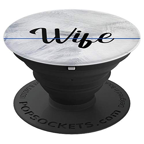 Grey, Police Wife, Thin Blue Line Law Enforcement Support