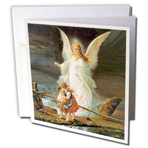 3dRose Guardian Angel - Greeting Cards, 6 x 6 inches, set of 6 (gc_4668_1) 3dRose Guardian Angel - Greeting Cards, 6 x 6 inches, set of 6 (gc_4668_1)