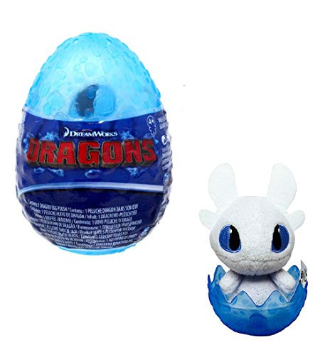 How to Train Your Dragon The Hidden World Light Fury 3-Inch Egg Plush [Blue]