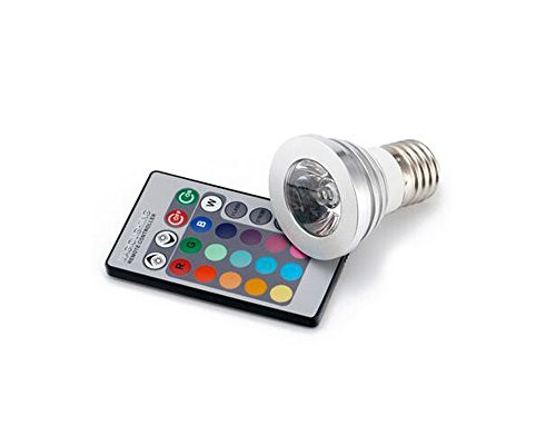 4W E27 RGB LED Lamp 85-265V LED RGB Bulb Spotlight LED Light High Power 16 Colors Change Home Decoration IR Remote Controller