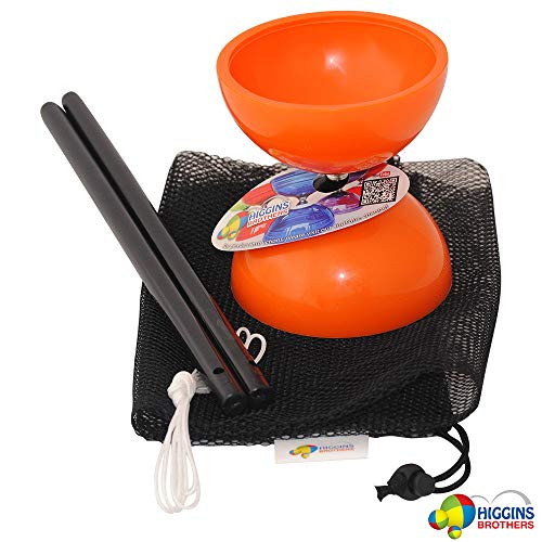 Higgins Brothers Tropic Chinese YoYo Set with Chinese YoYo Sticks and Mesh Carry Bag - Diablo Toy Designed by Cirque du Soleil Medium Size with Solid Colors (Green)