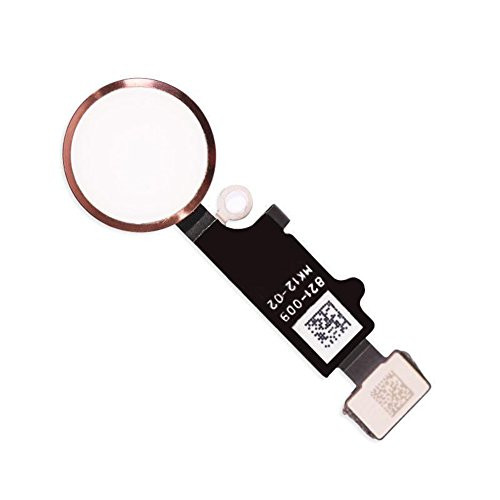 Home Button Main Key with Flex Cable Replacement Part for Iphone 7 and 7 Plus (Rose Gold)
