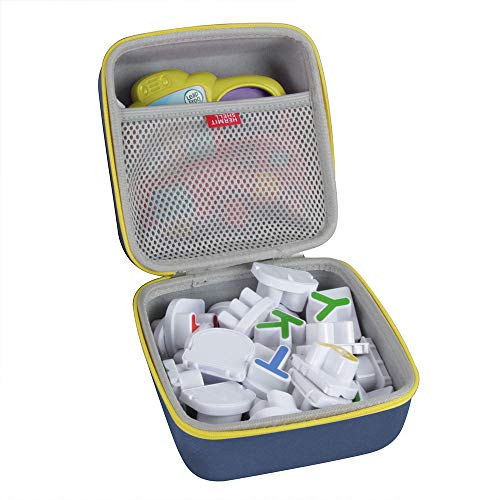 Hermitshell Hard EVA Travel Case for Leapfrog Fridge Phonics Magnetic Letter Set (Blue + Yellow Zipper)