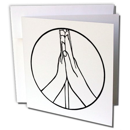 High Five Peace Sign - Greeting Cards, 6 x 6 inches, set of 12 (gc_12700_2)