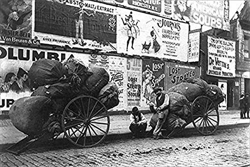 Buyenlarge New York Rag Carts - 8" X 12" Fine Art Giclee Print Buyenlarge New York Rag Carts - 8" X 12" Fine Art Giclee Print
