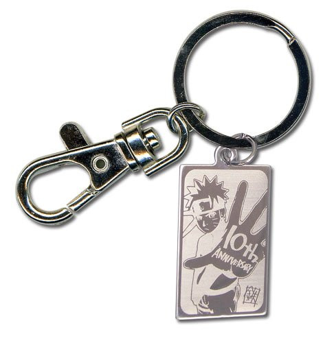 Great Eastern Entertainment Naruto Shippuden Naruto 10th Anniversary Keychain