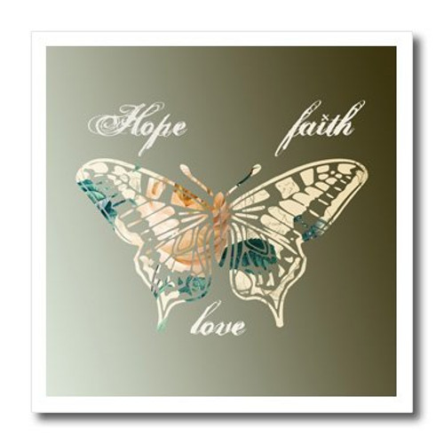 3dRose ht_155872_3 Hope, Faith and Love Gold Butterfly Inspirational Art-Iron on Heat Transfer Paper for White Material, 10 by 10-Inch 3dRose ht_155872_3 Hope, Faith and Love Gold Butterfly Inspirational Art-Iron on Heat Transfer Paper for White Material, 10 by 10-Inch