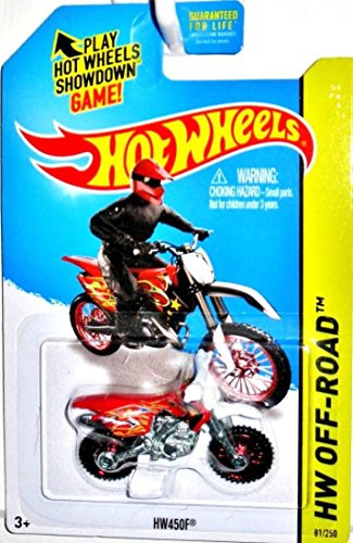 Hot Wheels 2015 HW Off-Road HW450F (Dirt Bike) 81/250, Red