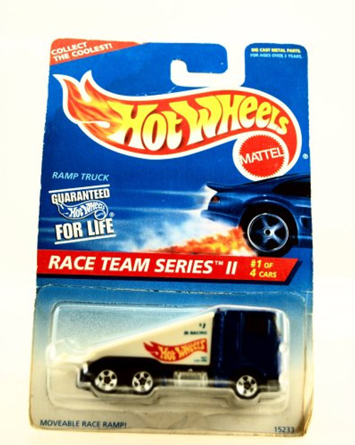 Hot Wheels - 1995 - Race Team Series II - Ramp Truck - Collector #392 - Limited Edition - Collectible 1:64 Scale