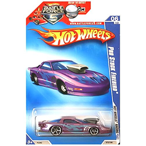 Hot Wheels 2009 HW Racing Pro Stock Firebird Pontiac Battle Force Five 5 Card Purple
