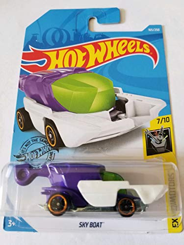 Hot Wheels 2019 Experimotors Sky Boat, Purple 165/250