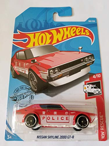Hot Wheels 2019 Hw Rescue - Nissan Skyline 2000 GT-R, Red 160/250