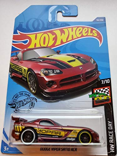Hot Wheels 2020 Hw Race Day Dodge Viper SRT10 ACR, 50/250 Red Hot Wheels 2020 Hw Race Day Dodge Viper SRT10 ACR, 50/250 Red