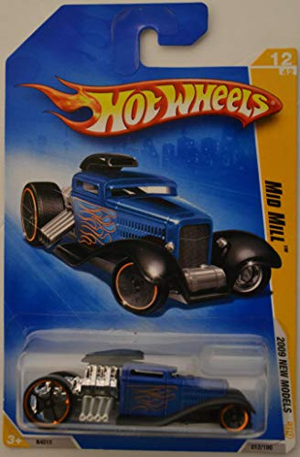 Hot Wheels Compatible Mid Mill Blue Chrome #12 HW 2009 New Models Series 1:64 Scale Collectible Die Cast Model Car