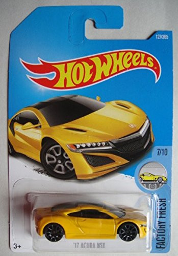 Hot Wheels 2017 Factory Fresh '17 Acura NSX 127/365, Yellow
