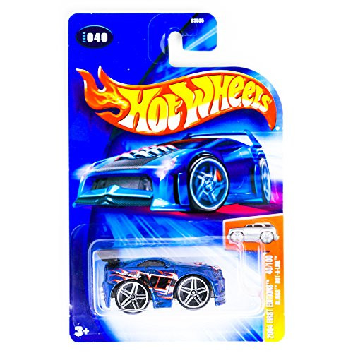Hot Wheels 2004 First Editions Blings Out-A-Line 40/100 BLUE 040 1:64 Scale