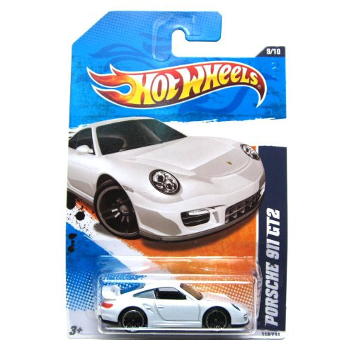 Hot Wheels Porsche 911 GT2 119/244 WHITE Nightburnerz 2011