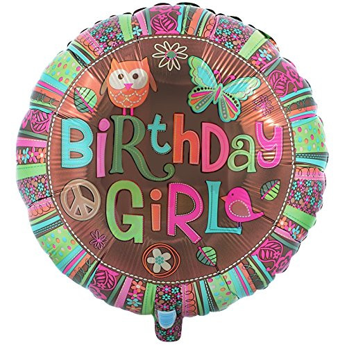 Anagram International Hx Hippie Chick Birthday Balloon, Multicolor Anagram International Hx Hippie Chick Birthday Balloon, Multicolor