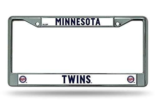 Rico Industries, Inc. Minnesota Twins New Design Chrome Frame Metal License Plate Tag Cover Baseball