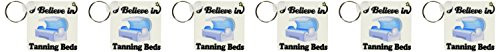 3dRose I Believe In Tanning Beds - Key Chains, 2.25 x 4.5 inches, set of 6 (kc_105588_3)