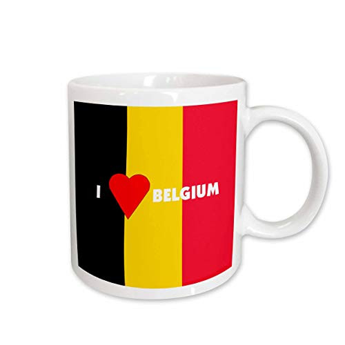 3dRose I Love Belgium Ceramic Mug, 11-Ounce 3dRose I Love Belgium Ceramic Mug, 11-Ounce