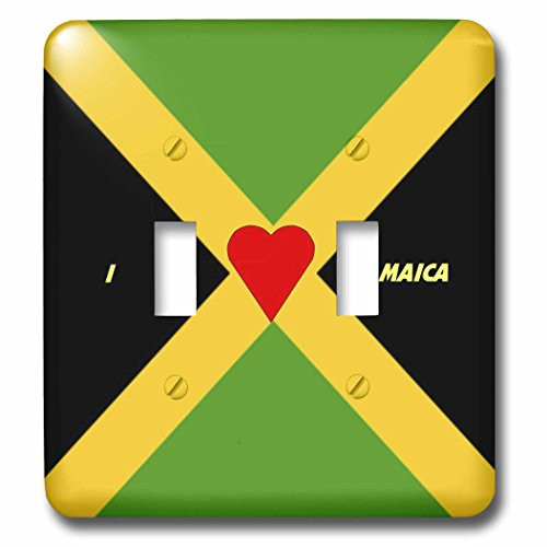 3dRose lsp_51532_2 I Love Jamaica Toggle Switch